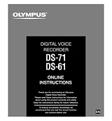 Olympus DS-61 Manuel D’Utilisation
