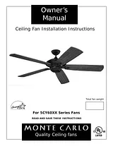 Monte Carlo Fan Company 5CY60XX Manual Do Utilizador