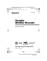 Sony MZ-R501PC Manual