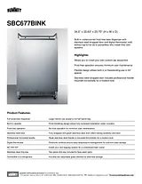 Summit SBC677BINK Specification Sheet