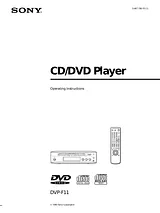 Sony DVP-F11 Справочник Пользователя