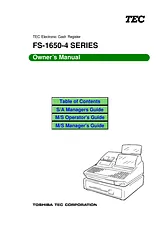 Toshiba FS-1650-4 SERIES 사용자 설명서