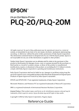 Epson PLQ-20 Benutzerhandbuch