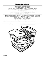 KitchenAid 30'' Slow Cook Warming Drawer Utilização E Cuidado