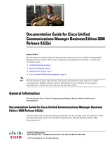 Cisco Cisco Business Edition 3000 Version 8.6 Documentation Roadmaps