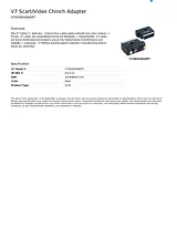 V7 Scart/Video Chinch Adapter V7VIDSVHSADPT Leaflet