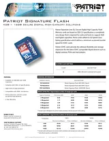 Patriot Memory 4GB SDHC Class 6 PSF4GSDHC6 전단
