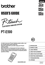 Brother PT-E500 Manual Do Utilizador