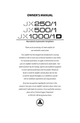 audio-design jx1000-1d User Manual