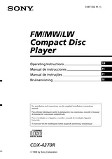 Sony CDX-4270R Manual Do Utilizador