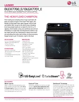 LG DLEX7700WE Specification Sheet