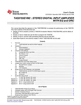 Texas Instruments TAS5705 Evaluation Module TAS5705EVM2 TAS5705EVM2 데이터 시트
