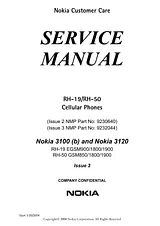 Nokia 3100, 3120 Инструкции По Обслуживанию
