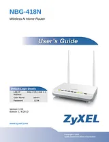 ZyXEL Communications nbg-418n User Manual