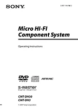 Sony CMT-DH30 Manuale Utente