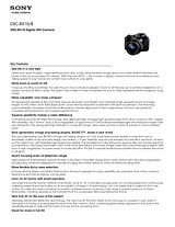 Sony DSC-RX10 Guide De Spécification
