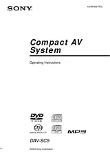 Sony DAV-SC5 Manual De Usuario