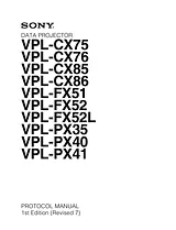 Sony VPL-CX86 Справочник Пользователя