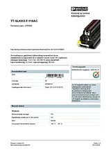 Phoenix Contact Surge protection device TT-SLKK5-F/110AC 2765602 2765602 Data Sheet