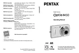 Pentax Optio M30 Manual Do Utilizador