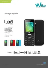 Wiko Lubi 3 WIKO-LUBI3-BK 产品宣传页