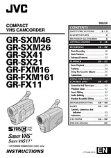 JVC GR-SXM26 Manual Do Utilizador