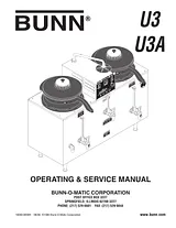 Bunn U3 서비스 매뉴얼
