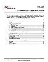 Texas Instruments Evaluation Module for TPS2554 TPS2554EVM-010 TPS2554EVM-010 데이터 시트