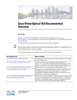 Cisco Cisco Prime Optical 10.0 Documentation Roadmaps