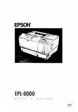 Epson EPL-8000 사용자 설명서