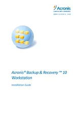 Acronis backup recovery 10 workstation Guía De Instalación