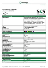 Sks Hirschmann Safety test lead [ Banana jack 2 mm - Banana jack 2 mm] 0.5 m Blue MVL S 50/1 Au 975695702 Fiche De Données