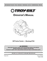 Troy-Bilt ZT50 Manual De Usuario