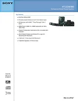 Sony HT-DDW990 Guida Specifiche