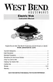 West Bend Housewares Electric Wok Owner's Manual