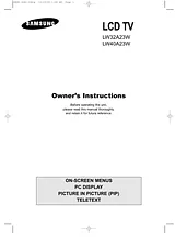 Samsung lw32a23 User Guide