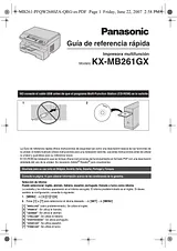 Panasonic KXMB261GX Guía De Operación