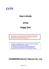Charmsori Electric Telecom Co. Ltd. CS-600 User Manual
