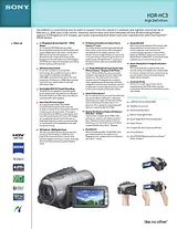 Sony HDR-HC3 Guida Specifiche