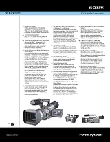 Sony DCR-VX2100 Guia De Especificaciones
