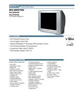 Sony KV-32FS100 Guide De Spécification