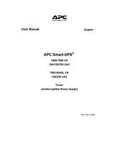 APC Smart-UPS 1000VA SUA1000US User Manual