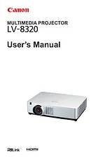 Canon LV-8320 지침 매뉴얼