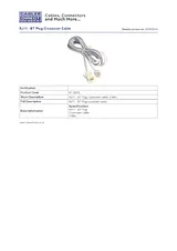 Cables Direct RJ11 - BT Plug BT-202X Prospecto