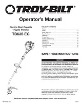 Troy-Bilt TB635 EC Manual De Usuario