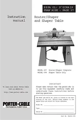 Porter-Cable 698 Справочник Пользователя