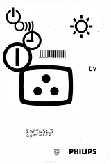 Philips COLOR TELEVISION 25 INCH Manual Do Utilizador