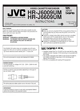 JVC HR-J6009UM User Manual