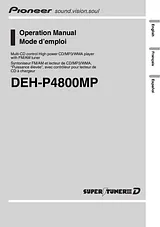 Pioneer DEH-P4800MP Manuel D’Utilisation