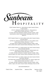 Sunbeam 1637 User Manual